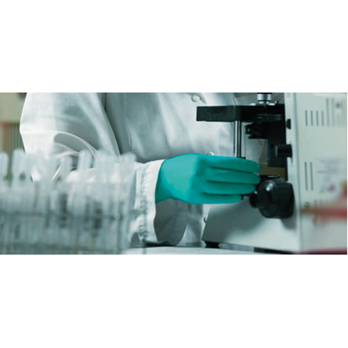 TouchNTuff Disposable Gloves, 7, Nitrile, 5-mil, Powdered, Green Nia-Chem Ltd.