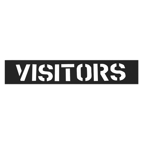 Parking Lot Stencils, English, 12" Nia-Chem Ltd.