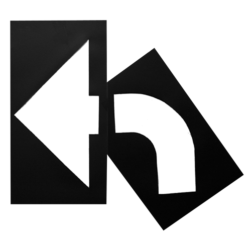 Pochoirs pour parc de stationnement, Anglais, 8" x 27" Nia-Chem Ltd.