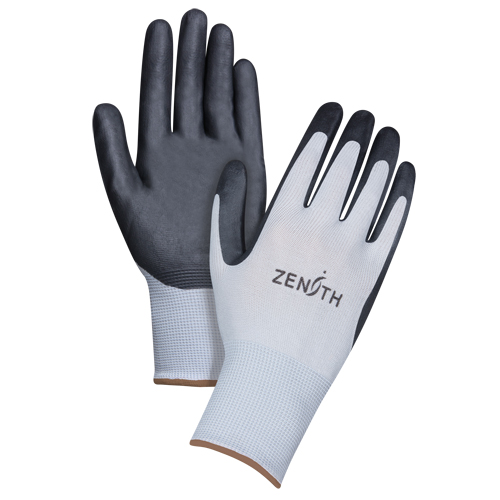 Gants l&eacute;gers enduits et respirants, 9/Grand, R&ecirc;vetement Mousse de nitrile, Calibre 13, Enveloppe en Polyester Nia-Chem Ltd.