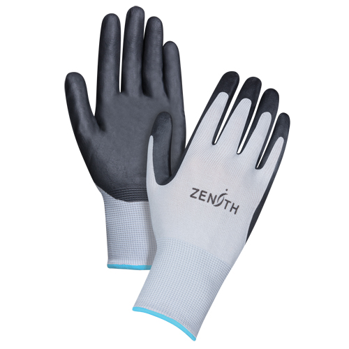Gants l&eacute;gers enduits et respirants, 10/T-Grand, R&ecirc;vetement Mousse de nitrile, Calibre 13, Enveloppe en Polyester Nia-Chem Ltd.