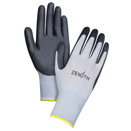 Gants l&eacute;gers enduits et respirants, 11/2T-Grand, R&ecirc;vetement Mousse de nitrile, Calibre 13, Enveloppe en Polyester Nia-Chem Ltd.