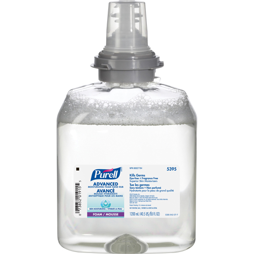 D&eacute;sinfectant pour les mains avanc&eacute; en mousse hydratante TFX, 1200 ml, Cartouche de recharge, 70 % alcool Nia-Chem Ltd.