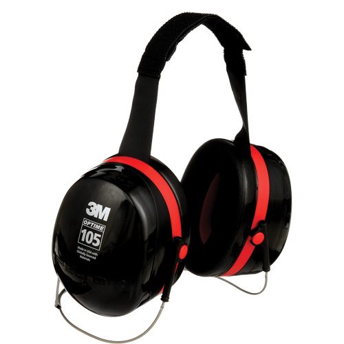 Peltor Optime 105 Series Earmuffs, Neckband, 29 NRR dB Nia-Chem Ltd.