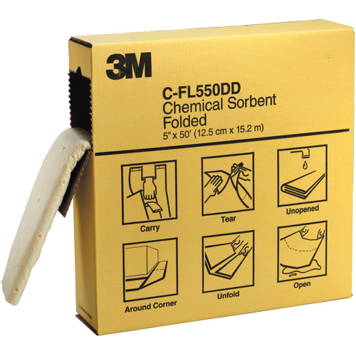 Absorbants pli&eacute;s, Mati&egrave;res dangereuses, 600" x 5", 10,5 gal. d'absorption Nia-Chem Ltd.