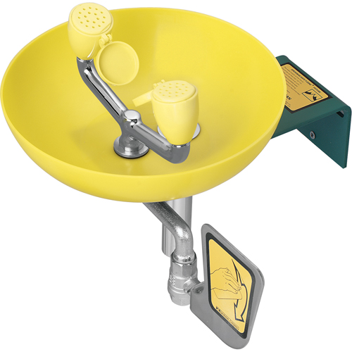 Eye/Face Wash Station, Wall-Mount Installation, Plastic Bowl Nia-Chem Ltd.