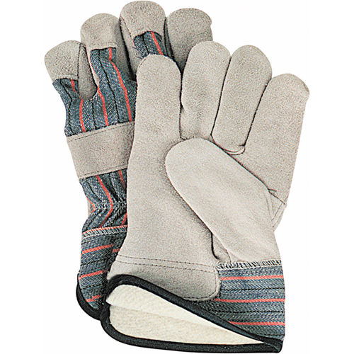 Winter-Lined Fitters Gloves, Large, Split Cowhide Palm, Cotton Fleece Inner Lining Nia-Chem Ltd.