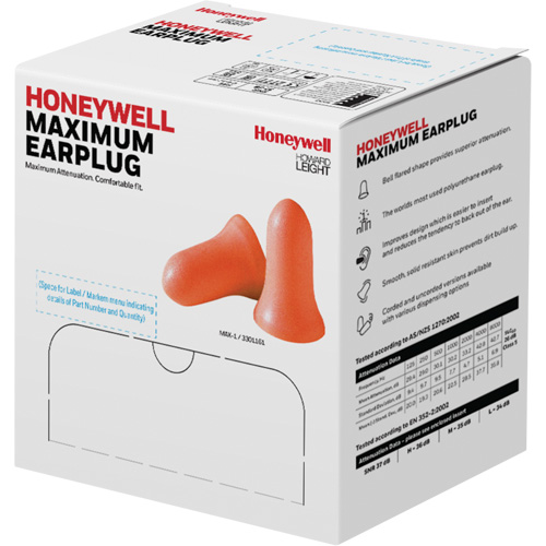 Howard Leight Maximum Foam Earplugs, Bulk - Polybag Nia-Chem Ltd.