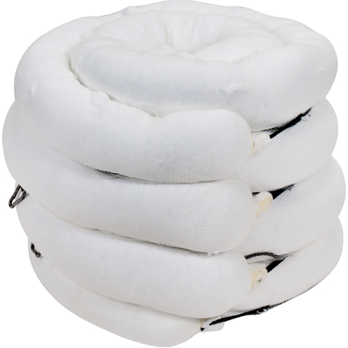Barrage absorbant de premi&egrave;re qualit&eacute;, Huile seulement, 10' lo x 5" la, Absorption 35 gal., 4 /pqt Nia-Chem Ltd.