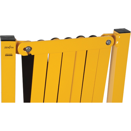 Expandable Barrier, 37" H x 11' L, Black/Yellow Nia-Chem Ltd.