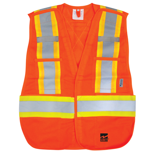Open Road&reg; Tear Away Vest , High Visibility Orange, Polyester Nia-Chem Ltd.