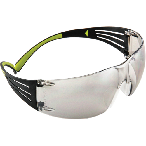 Lunettes de s&eacute;curit&eacute; SecureFit s&eacute;rie 400, Lentille Miroir int&eacute;rieur/ext&eacute;rieur, Anti-&eacute;gratignures, ANSI Z87+/R&eacute;pond ou surpasse la norme CSA Z94.3 Nia-Chem Ltd.