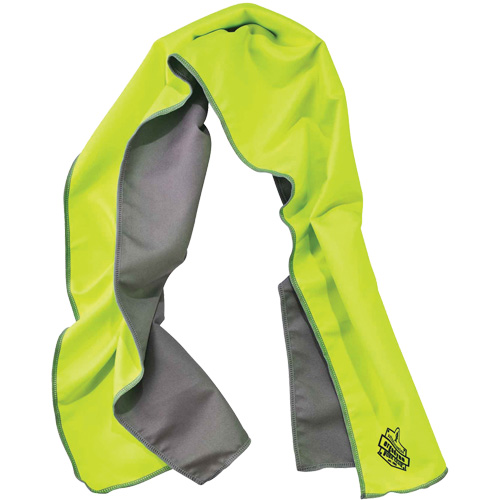 Serviette de refroidissement en microfibre Chill-Its 6602MF, Lime haute visibilit&eacute; Nia-Chem Ltd.