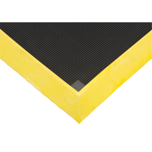 Foot Sanitizing Matting, Rubber, 2-2/3' W x 3-1/4' L x 2-1/2" Thick, Yellow Nia-Chem Ltd.