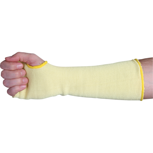 2-Ply Cut-Resistant Sleeves, Kevlar&reg;, 22", ANSI/ISEA 105 Level 3, Yellow Nia-Chem Ltd.