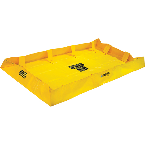 QuickBerm&reg; Lite Containment Berm, 159 gal. Capacity, 4' W x 8' L x 8" H, Snap-Up Bracket Nia-Chem Ltd.