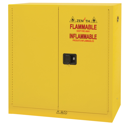 Armoire pour produits inflammables, 24 gal., 2 Porte(s), 43" La x 44" h x 12" p Nia-Chem Ltd.