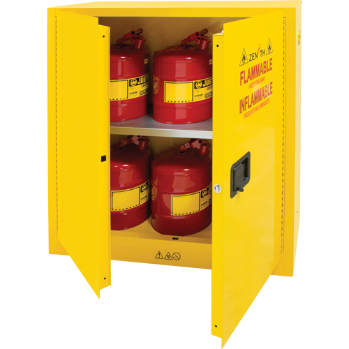Armoire pour produits inflammables, 30 gal., 2 Porte(s), 43" La x 44" h x 18" p Nia-Chem Ltd.