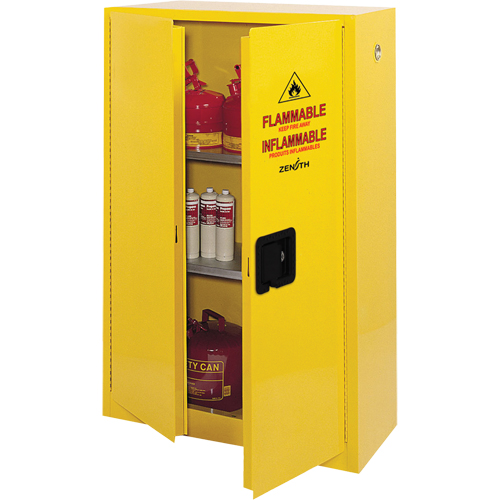 Armoire pour produits inflammables, 45 gal., 2 Porte(s), 43" La x 65" h x 18" p Nia-Chem Ltd.