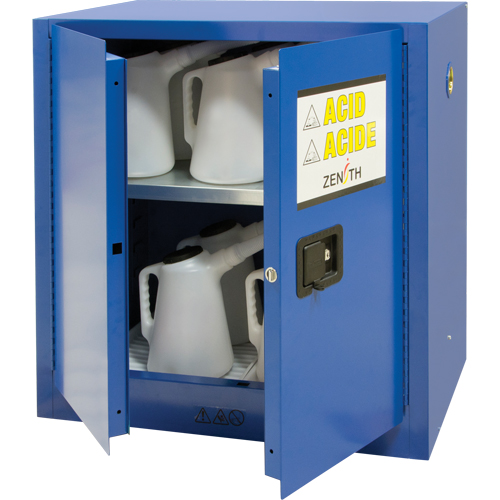 Armoire pour liquides corrosifs, 22 gal., 35" x 35" x 22" Nia-Chem Ltd.