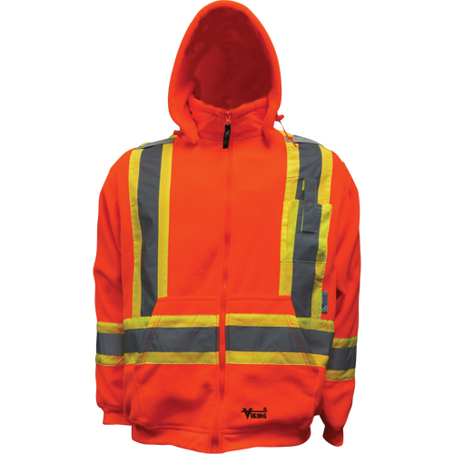 Safety Fleece Hoodie, Fleece/Polyester, Small, Orange Nia-Chem Ltd.