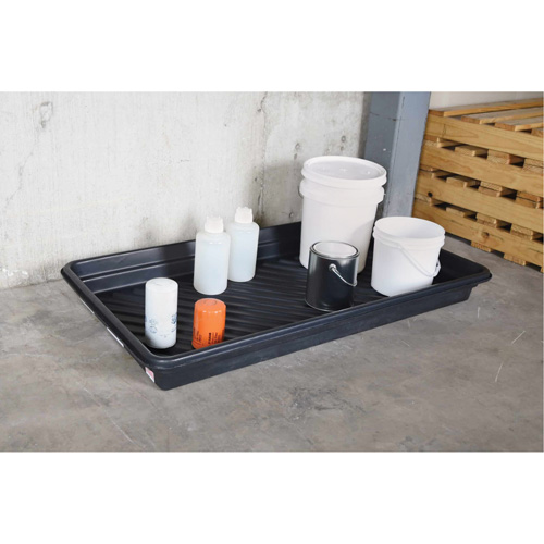 Ultra-Utility Trays&reg;, 12" L x 48" W x 4.75" H, 12 gal. Spill Capacity Nia-Chem Ltd.
