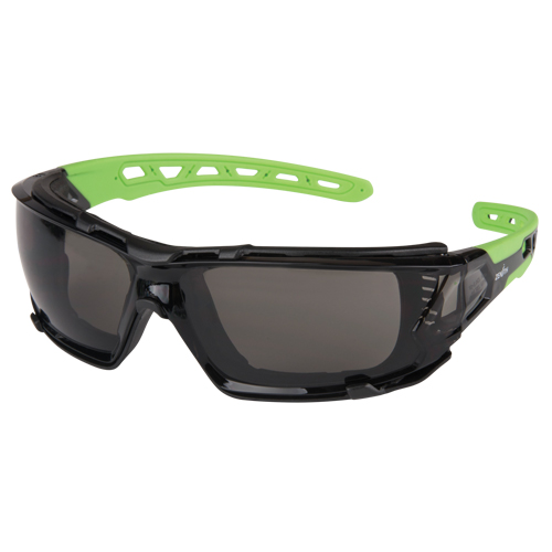 Z2500 Series Safety Glasses with Foam Gasket, Grey/Smoke Lens, Anti-Scratch, ANSI Z87+/Meets/Exceeds CSA Z94.3 Nia-Chem Ltd.