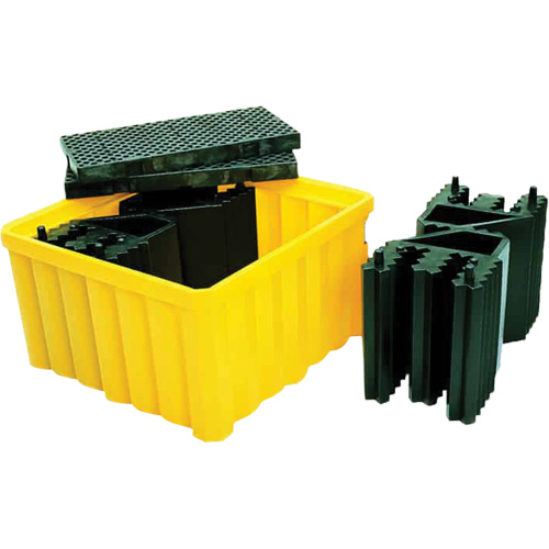 Ultra-IBC Spill Pallet&reg; with Drain, 400 US gal. Spill Capacity, 58.75" x 58.75" x 33" Nia-Chem Ltd.