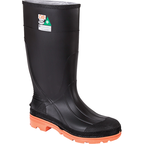Bottes de travail PRM, PVC, Embout Acier, Pointure 11, Semelle R&eacute;sistant aux perforations Nia-Chem Ltd.