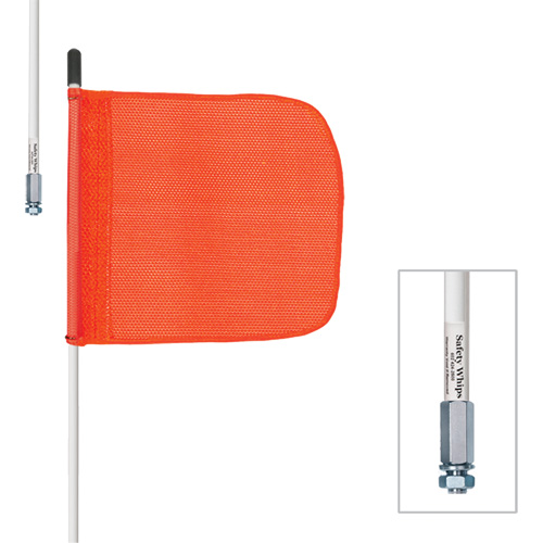 Tiges de s&eacute;curit&eacute; robustes Safety Whip, Fixation Filet&eacute;, Hauteur 5', Orange Nia-Chem Ltd.