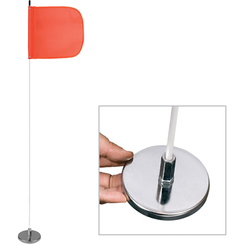 Tiges de s&eacute;curit&eacute; pour travaux l&eacute;gers Safety Whip, Fixation Aimant, Hauteur 5', Orange Nia-Chem Ltd.