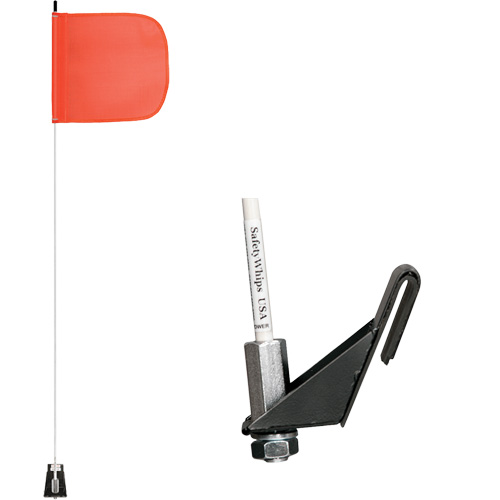 Tiges de s&eacute;curit&eacute; pour travaux l&eacute;gers Safety Whip, Fixation Fen&ecirc;tre, Hauteur 5', Orange Nia-Chem Ltd.