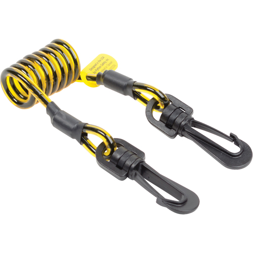 Sangle d'amarrage spirale pour outil, Spirale, Attache double Nia-Chem Ltd.