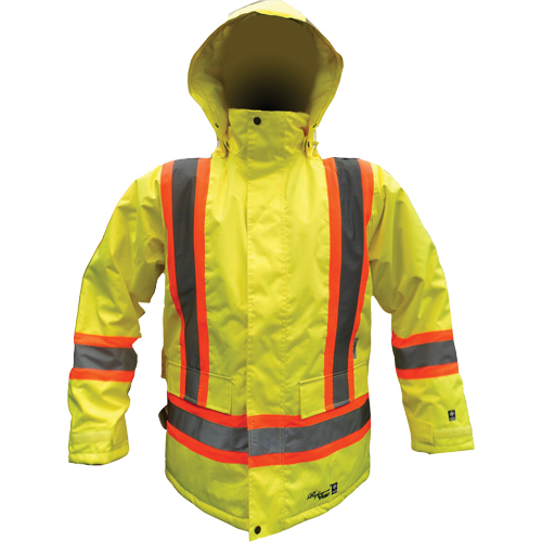 Parka de s&eacute;curit&eacute;, Jaune lime haute visibilit&eacute;, Petit Nia-Chem Ltd.