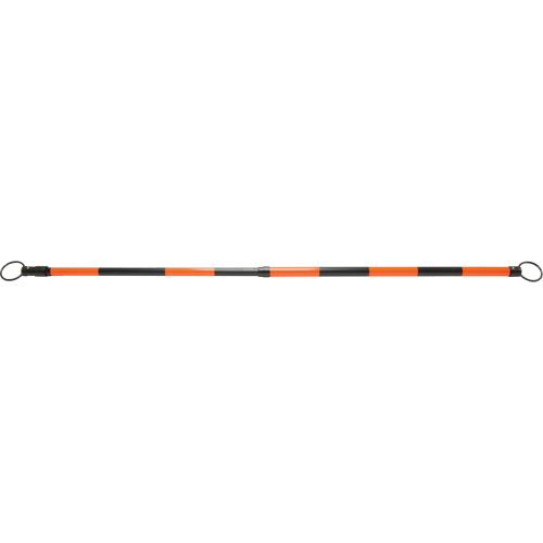 Barre pour c&ocirc;ne de circulation r&eacute;tractable, Longueur d&eacute;ploy&eacute;e de 7' 5'', Noir/Orange Nia-Chem Ltd.