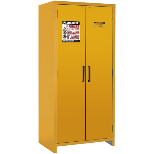 Armoire d'entreposage 90 minutes s&eacute;curitaire et conforme &agrave; la norme EN, 30 gal., 2 Porte(s), 35,16" La x 76,89" h x 24,21" p Nia-Chem Ltd.