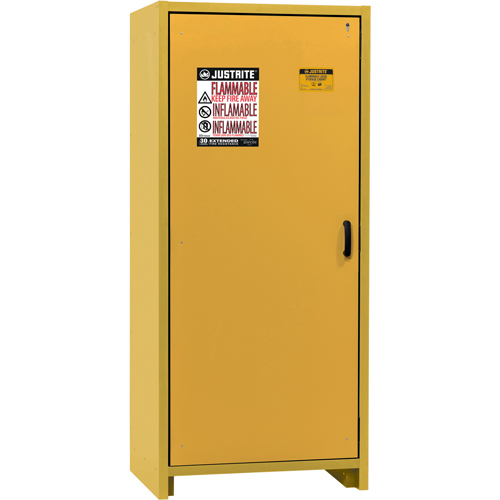 Armoire d'entreposage 30 minutes s&eacute;curitaire et conforme &agrave; la norme EN, 30 gal., 1 Porte(s), 34,02" La x 76,65" h x 24,21" p Nia-Chem Ltd.