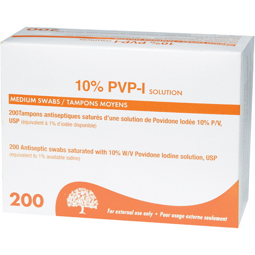 Traitement de pr&eacute;paration a&agrave; la povidone iod&eacute;e, Serviette, Antiseptique Nia-Chem Ltd.