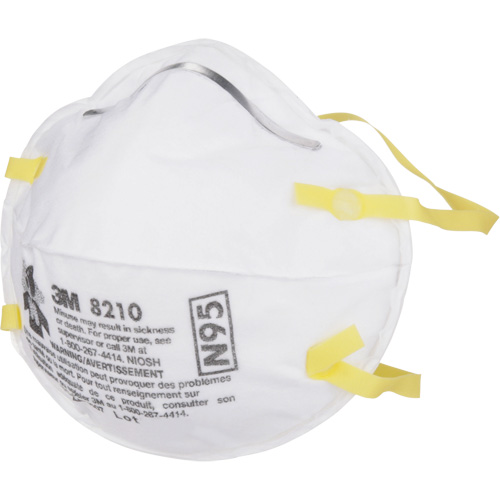 Respirateurs contre les particules 8210, N95, Certifi&eacute; NIOSH Nia-Chem Ltd.