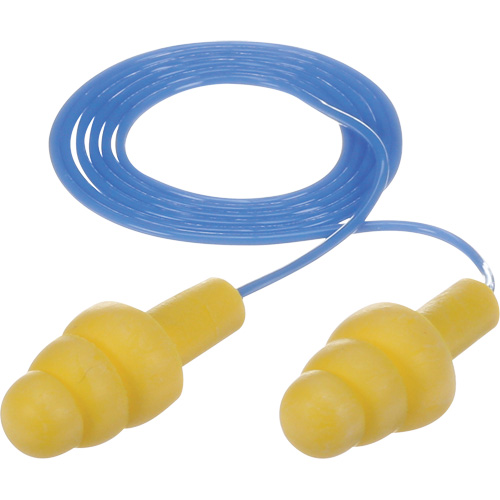 Bouchons d'oreilles pr&eacute;moul&eacute;s E-A-R Ultrafit, Avec cordon, Vrac - Sac en poly, 25 dB NRR, Taille unique Nia-Chem Ltd.