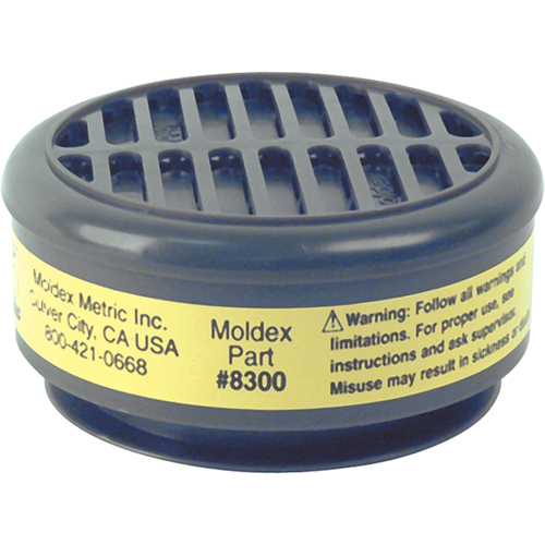 Cartouches de rechange de la s&eacute;rie 8000, Cartouche gaz/vapeur, Vapeurs organiques/Gaz acides Nia-Chem Ltd.