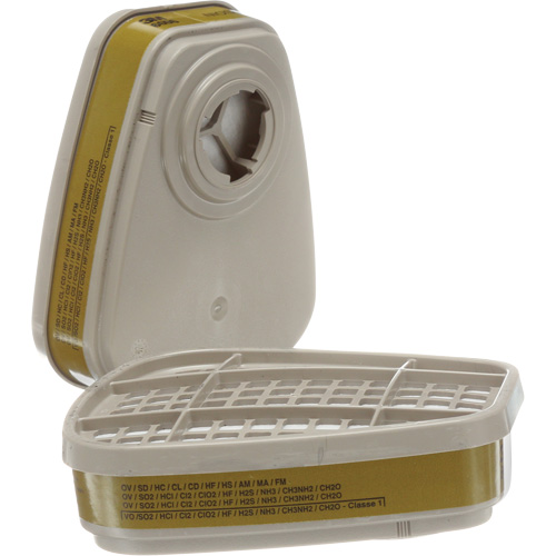 Cartouches pour respirateur s&eacute;rie 6000, Cartouche gaz/vapeur, Gaz multiples/Vapeurs Nia-Chem Ltd.