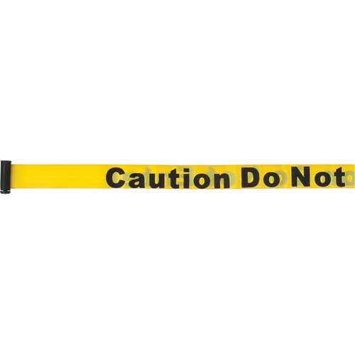 Tape Cassettes for Build-Your-Own Crowd Control Barriers, Caution Do Not Enter, 7', Yellow Tape Nia-Chem Ltd.