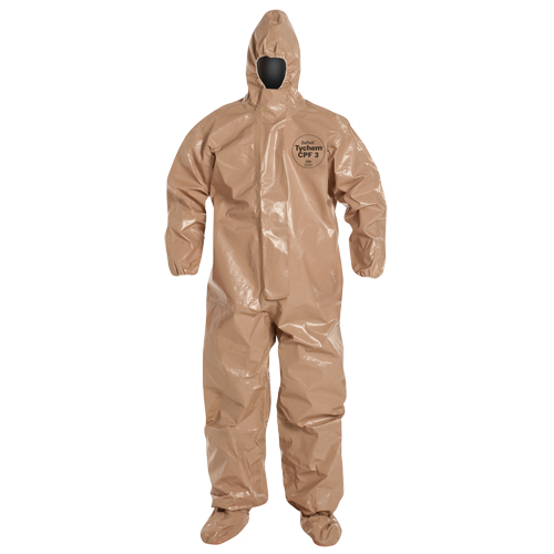 Combinaison de protection Tychem 5000 avec capuchon, Petit, Brun Nia-Chem Ltd.