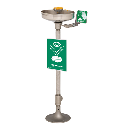 Axion&reg; Eye/Face Wash Station, Pedestal Installation, Stainless Steel Bowl Nia-Chem Ltd.