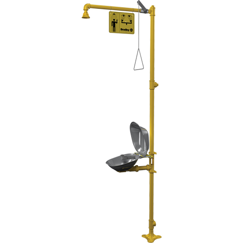 Halo Combination Emergency Shower & Eyewash Station Nia-Chem Ltd.