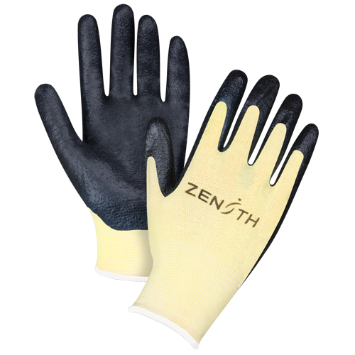 Gants r&eacute;sistants &agrave; la coupe avec prise sup&eacute;rieure, Taille 12/3T-Grand, Calibre 13, Rev&ecirc;tement Mousse de nitrile, Enveloppe en Aramide, ANSI/ISEA 105 niveau 3/EN 388 niveau 5 Nia-Chem Ltd.