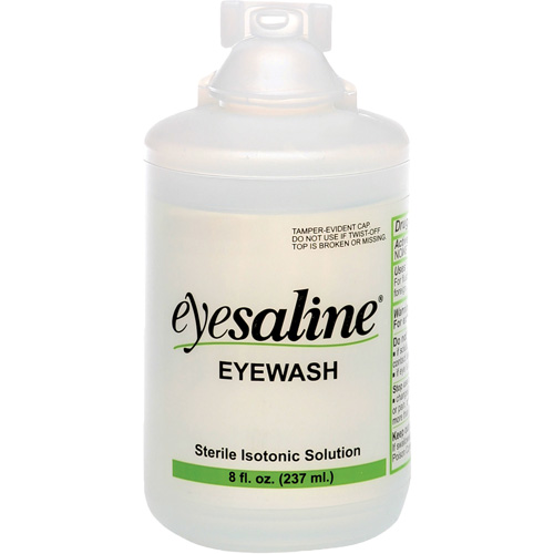 Bouteilles de solution saline pour douche oculaire, Bouteille Plein, 8 oz Nia-Chem Ltd.