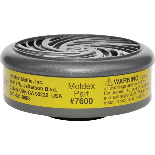 Filtres pour respirateur s&eacute;rie 7000/9000, Cartouche gaz/vapeur, Gaz multiples/Vapeur organique Nia-Chem Ltd.