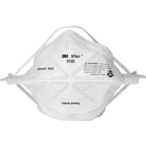 Respirateurs contre les particules 9105S V-Flex, N95, Certifi&eacute; NIOSH, Petit Nia-Chem Ltd.